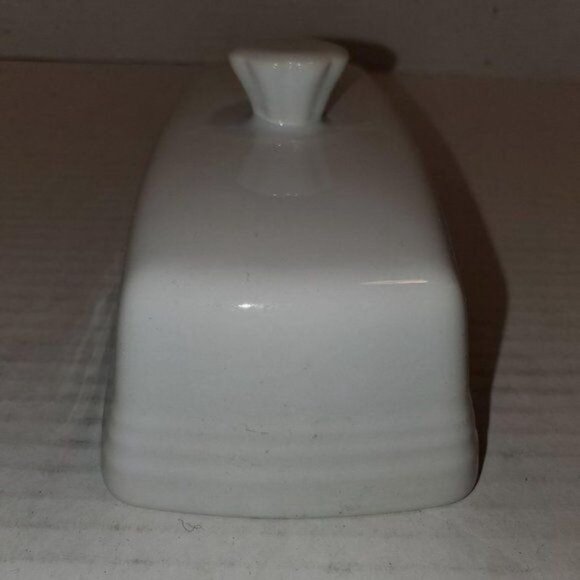 Fiestaware Fiesta CERAMIC Butter Dish Lid Cover Top Extra Large White - Picture 2 of 13